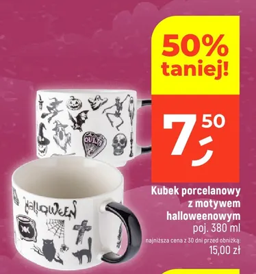 Kubek porcelanowy z motywem halloweenowym 380 ml promocja w Dealz