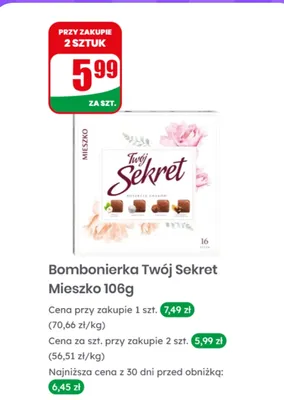 Bombonierka Twój Sekret promocja w Dino
