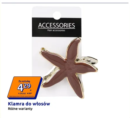Klamra do włosów promocja w Action
