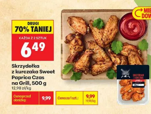 Skrzydełka z kurczaka Sweet Paprika Czas na Grill promocja w Biedronka