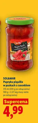 Papryka piquillo w paskach z czosnkiem Sol&Mar promocja w Lidl
