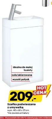 Szafka podwieszana z umywalką promocja w Bricomarche