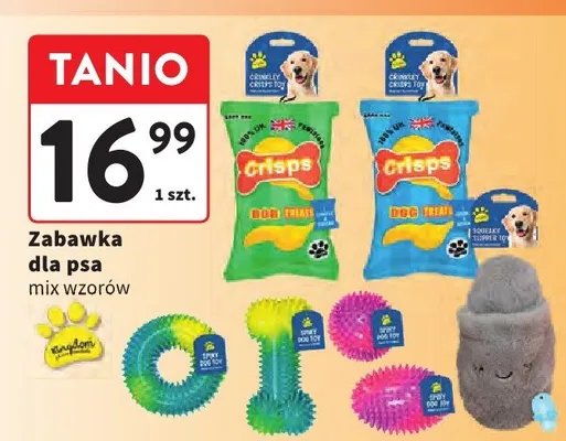 Zabawka dla psa mix wzorów promocja w Intermarche