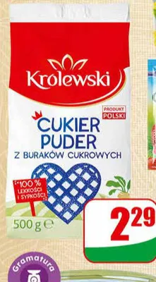 Cukier puder z buraków cukrowych promocja w Dino