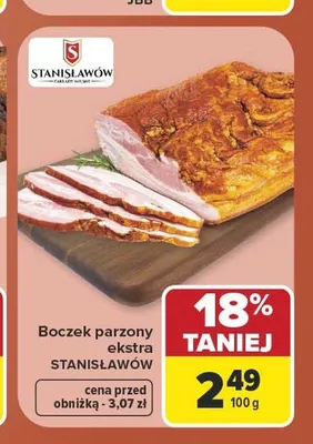Boczek parzony ekstra Stanisławów promocja w Carrefour