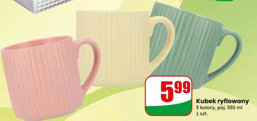 Kubek ryflowany promocja w Dino