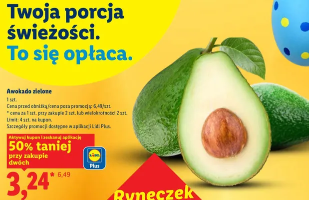Awokado zielone promocja w Lidl