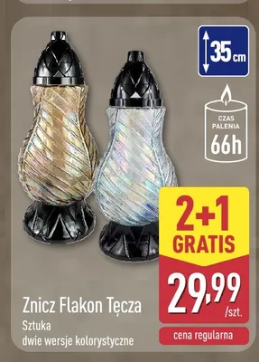 Znicz Flakon Tęcza promocja w Aldi