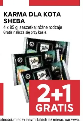 Karma dla kota Sheba 4-pak promocja w Stokrotka