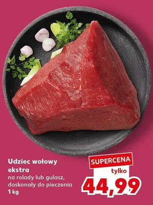 Udziec wołowy ekstra na rolady lub gulasz, doskonały do pieczenia promocja w Kaufland
