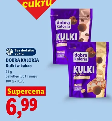 Kulki w kakao tiramisu Dobra Kaloria promocja w Lidl