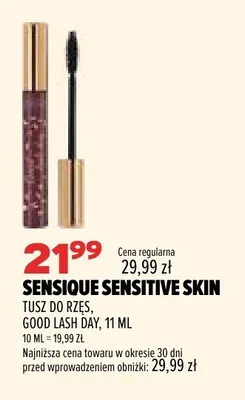 Tusz do rzęs Sensique Sensitive Skin Good Lash Day promocja w Drogerie Natura