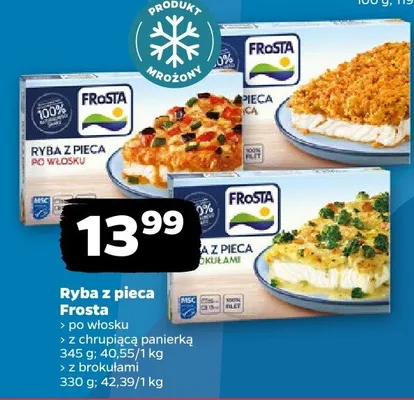 Ryba z pieca po włosku, z chrupiącą panierką, z brokułami promocja w Netto