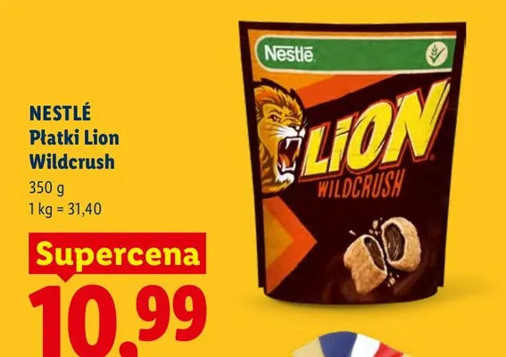 Płatki Lion Wildcrush Nestlé promocja w Lidl