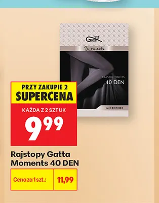 Rajstopy Gatta Moments 40 DEN promocja w Biedronka