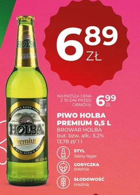 Piwo Holba Premium promocja w Duży Ben