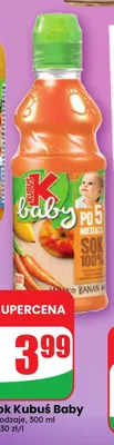 Sok Kubuś Baby promocja w Dino