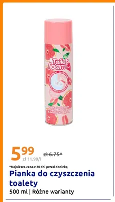 Pianka do czyszczenia toalety promocja w Action