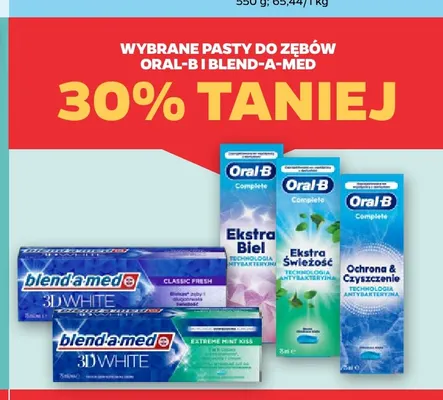 Pasty do zębów Oral-B i Blend-a-Med promocja w Netto
