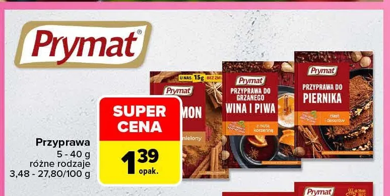 Przyprawa Prymat promocja w Carrefour
