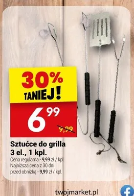 Sztućce do grilla 3 el. promocja w Twój Market