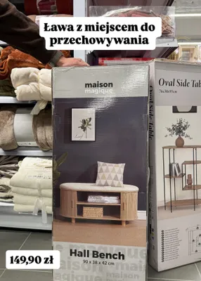 Ława Hall Bench 90x38x42 cm promocja w Action