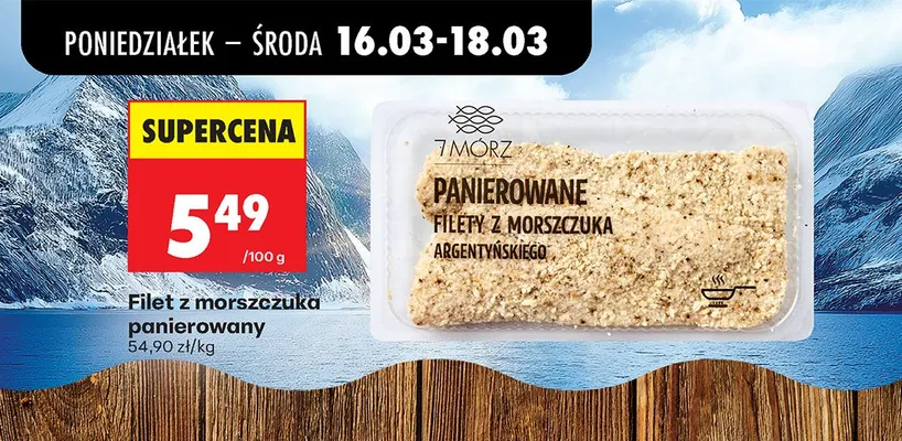 Filet z morszczuka panierowany promocja w Biedronka