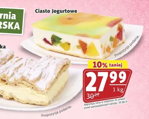 Ciasto Jogurtowe Cukiernia Mazurska promocja w Prim Market