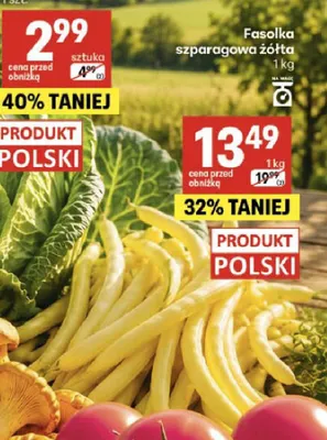 Fasolka szparagowa żółta polska promocja w Delikatesy Centrum