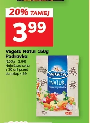 Przyprawa Vegeta Natur Podravka promocja w Hitpol