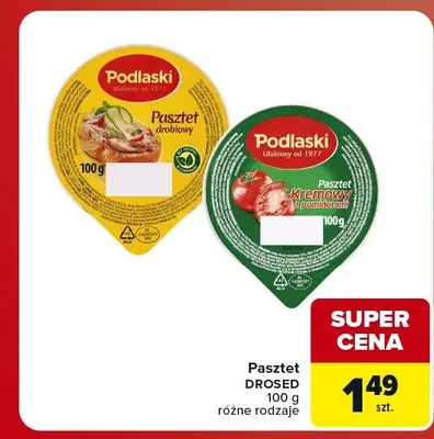 Pasztet drobiowy Podlaski promocja w Carrefour Market