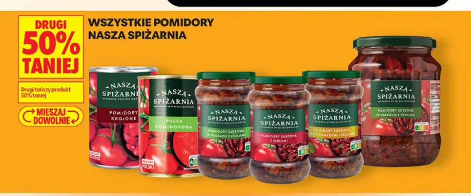 Pomidory Nasza Spiżarnia promocja w Biedronka