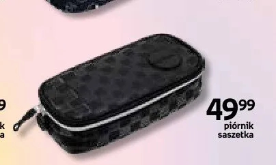 Piórnik saszetka czarny pikowany promocja w Empik