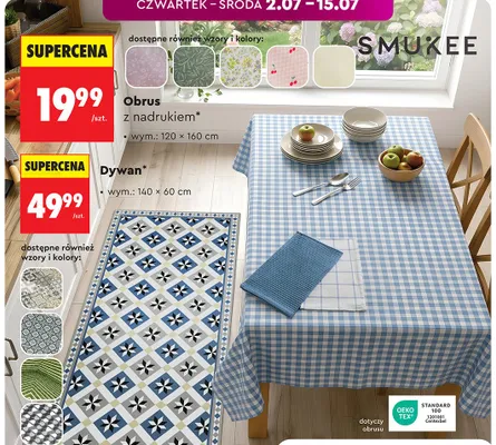 Obrus z nadrukiem Smukee promocja w Biedronka