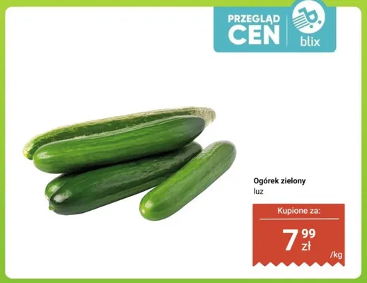 Ogórek zielony promocja w Dino