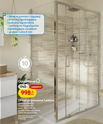Drzwi przesuwne Ledava promocja w Castorama