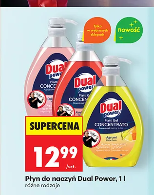 Płyn do naczyń Dual Power Aloe promocja w Biedronka