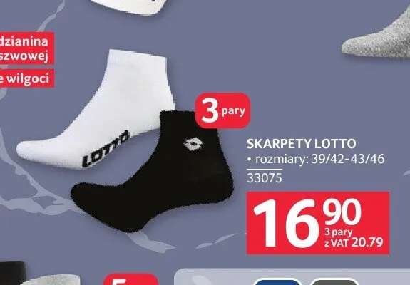 Skarpety Lotto 3-pak promocja w Selgros