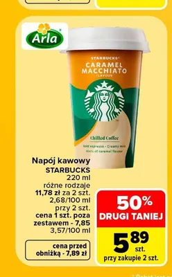Napój kawowy Starbucks Caramel Macchiato promocja w Carrefour