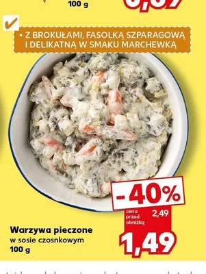 Warzywa pieczone w sosie czosnkowym promocja w Kaufland