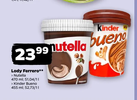 Lody Ferrero Nutella promocja w Netto