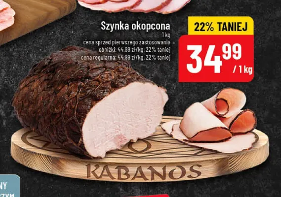 Szynka okopcona Kabanos promocja w POLOmarket