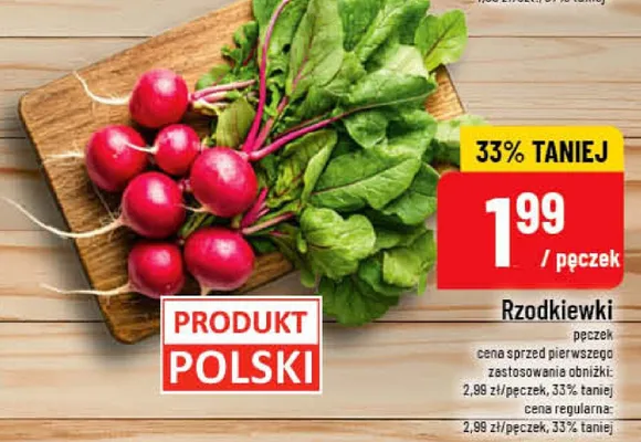 Rzodkiewki polskie promocja w POLOmarket