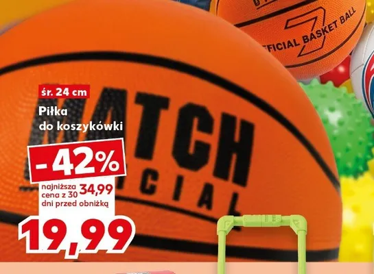 Piłka do koszykówki śr. 24cm promocja w Kaufland