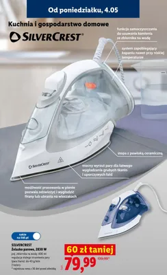 Żelazko parowe SilverCrest 2830W promocja w Lidl
