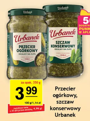Szczaw konserwowy Urbanek promocja w Gram Market