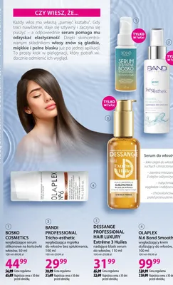 Serum silikonowe do włosów BOSKO COSMETICS wygładzające na końcówki promocja w Hebe