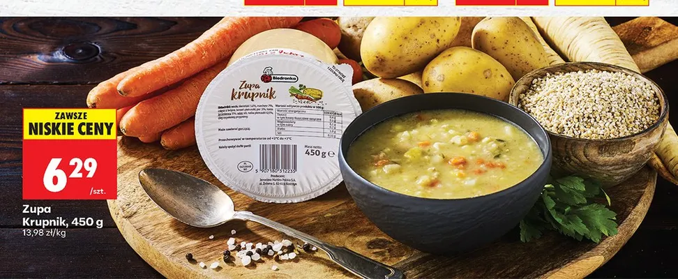 Zupa krupnik promocja w Biedronka
