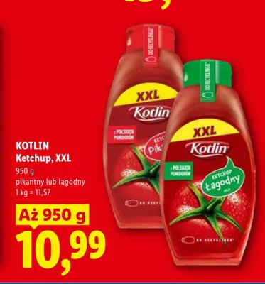 Ketchup Kotlin XXL pikantny promocja w Lidl
