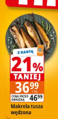 Makrela tusza wędzona promocja w Leclerc